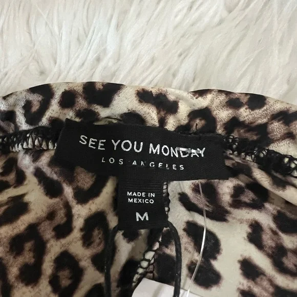 See You Monday leopard Print Pants - Picture 2 of 3